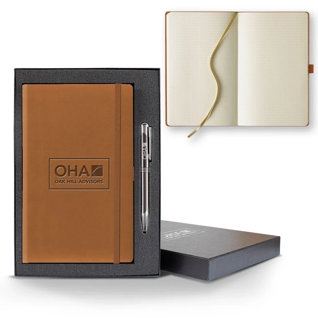 Castelli Tucson Dots Medio Ivory Page Journal Gift Set — Jacket Color: Beige,Pen Color: Gun Metal — view 2