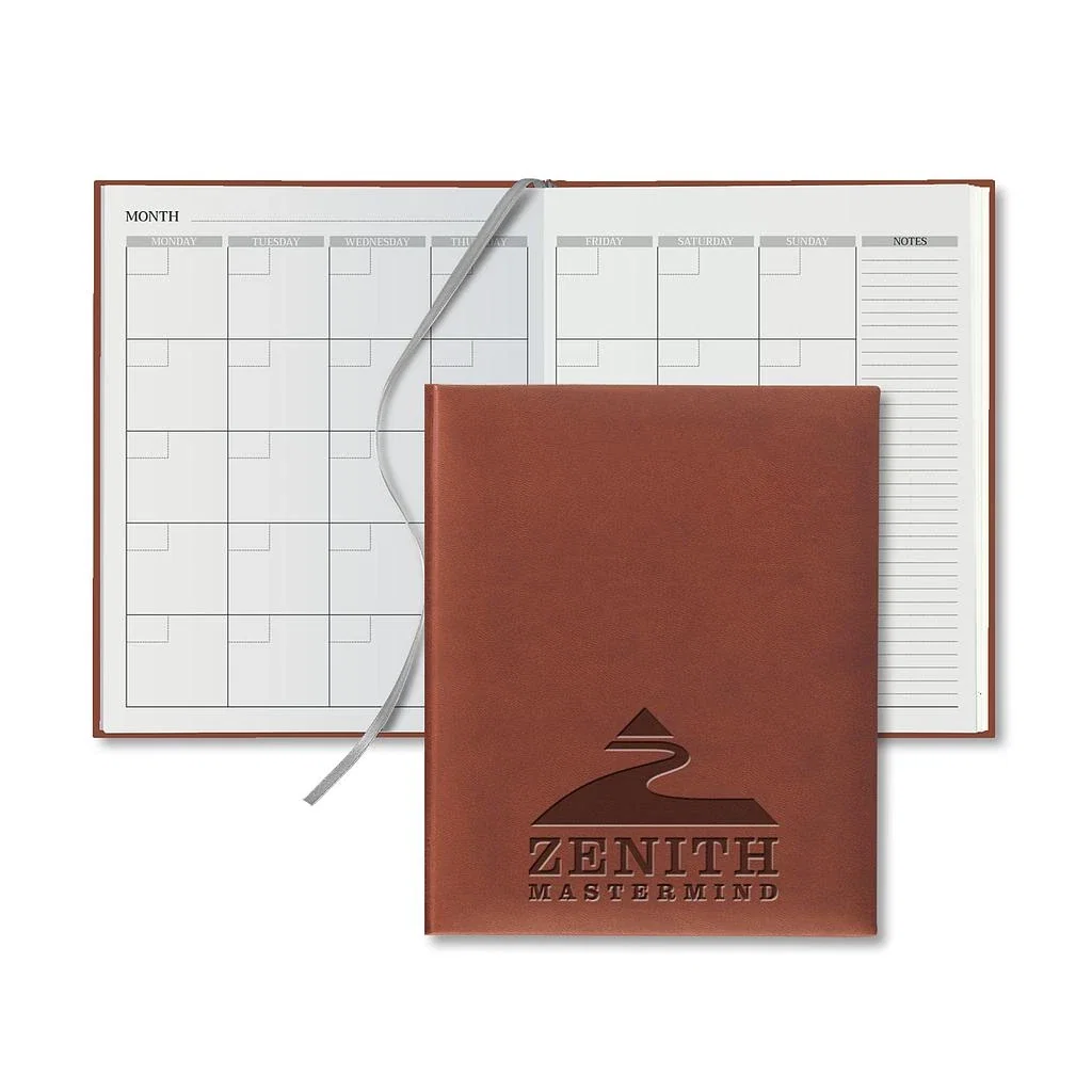 Castelli Tucson Grande Desk White Page Perpetual Monthly Diary — Jacket Color: Terracotta — view 4