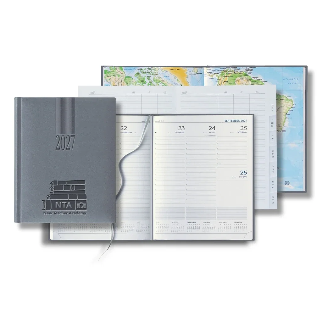 Castelli Tucson Grande Desk White Page Weekly Diary — Jacket Color: Gray — view 2
