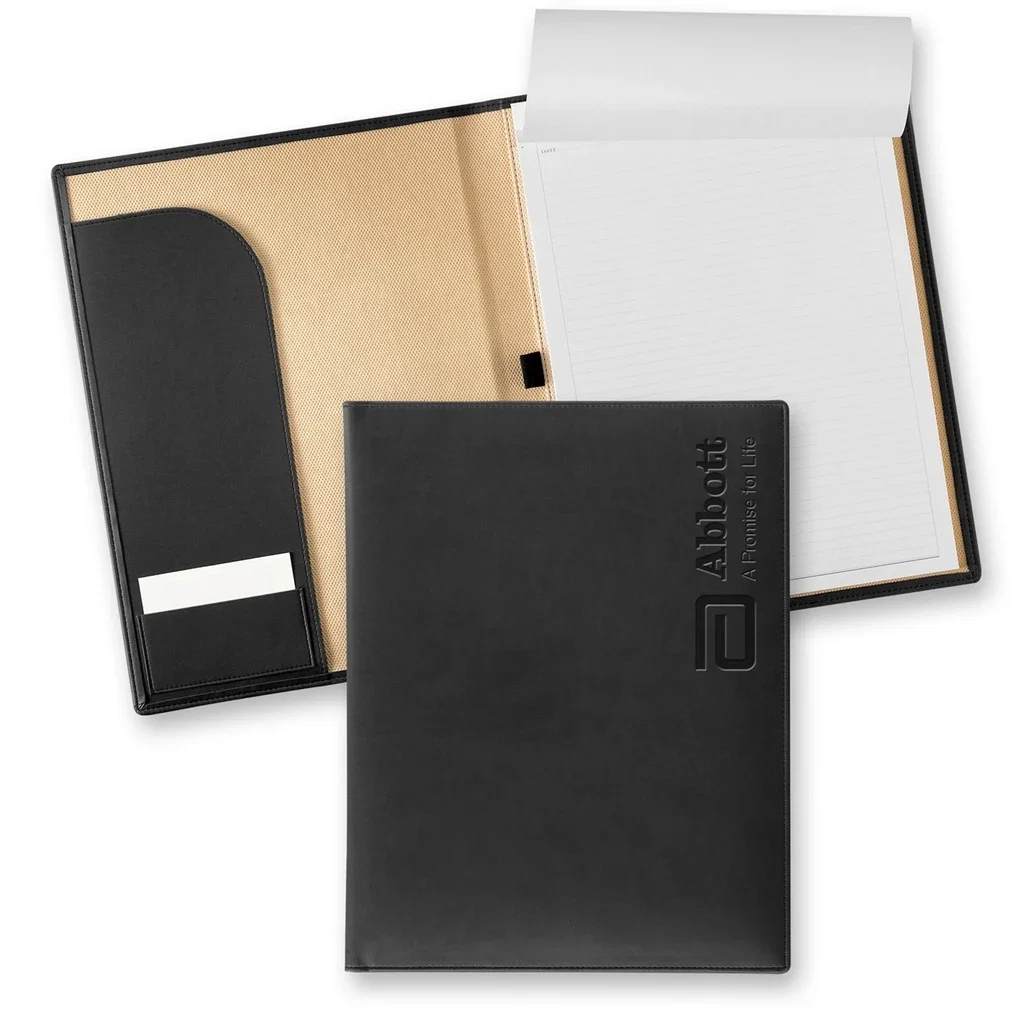 Tucson Large Writing Padfolio — Jacket Color: Black — view 2