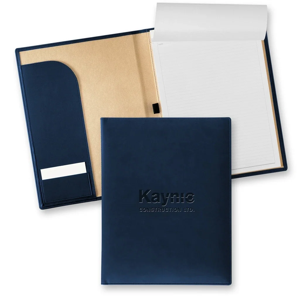 Tucson Large Writing Padfolio — Jacket Color: Navy — view 3