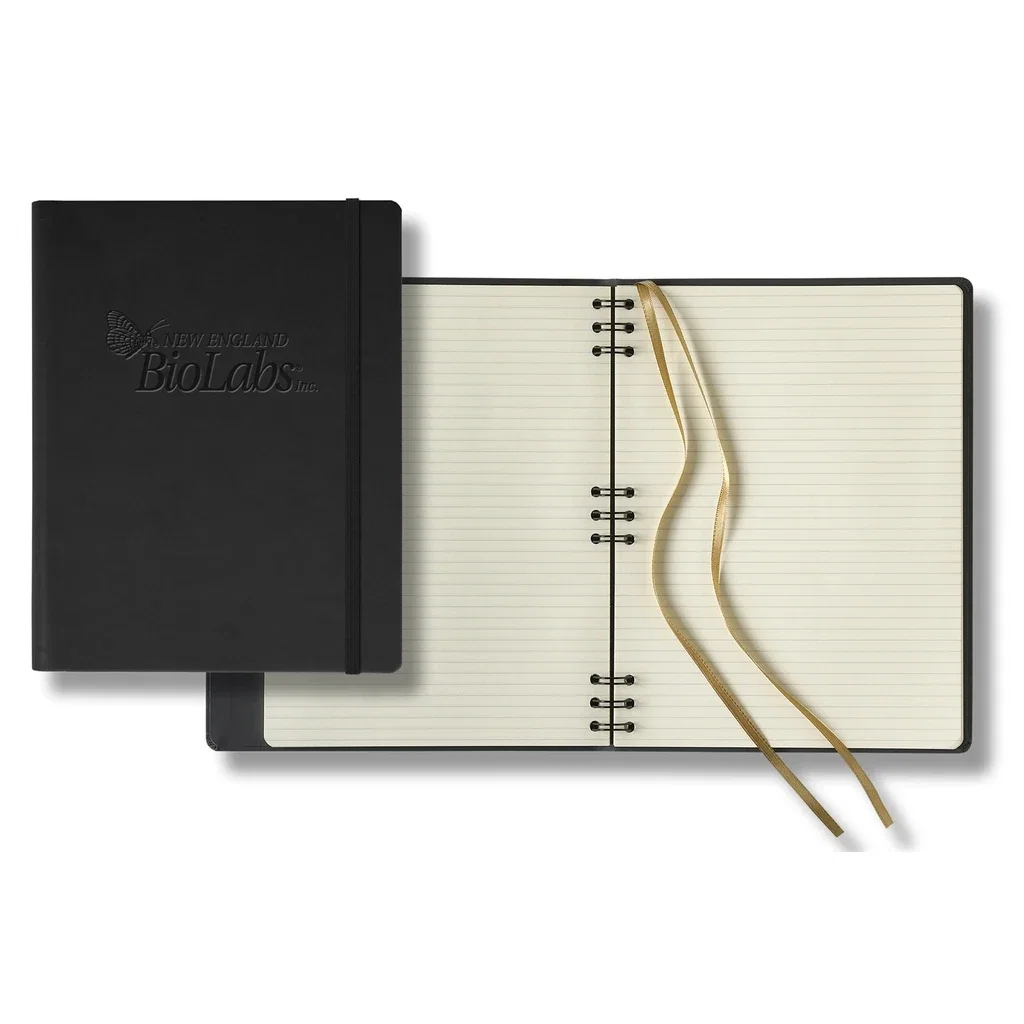 Castelli Tucson Hybrid Grande Lined Ivory Page Journal — Jacket Color: Black — view 2