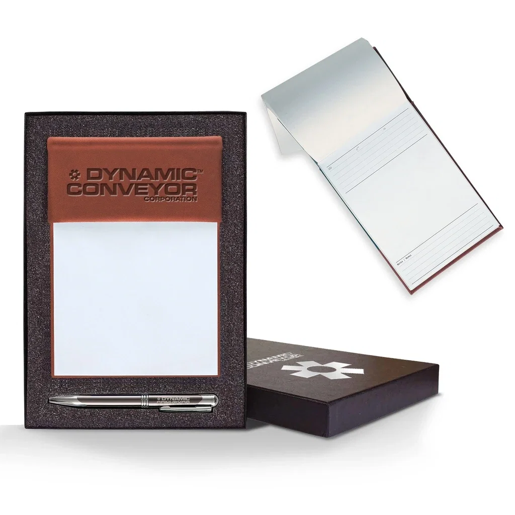 Tucson Cube Notes Gift Set — Jacket Color: Terracotta,Pen Color: Gun Metal — view 11
