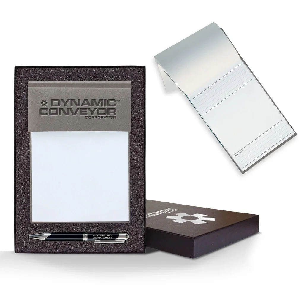 Tucson Cube Notes Gift Set — Jacket Color: Gray,Pen Color: Black Pen — view 4