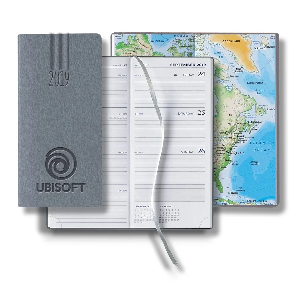 Castelli Tucson Pico White Page Upright Weekly Diary — Jacket Color: Gray — view 2