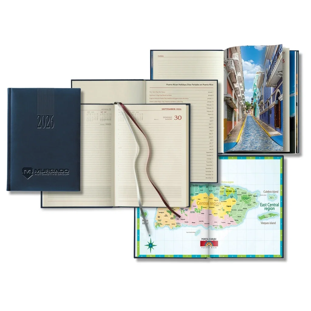 Castelli Tucson Puerto Rico Daily Medio Diary — Jacket Color: Navy — view 2