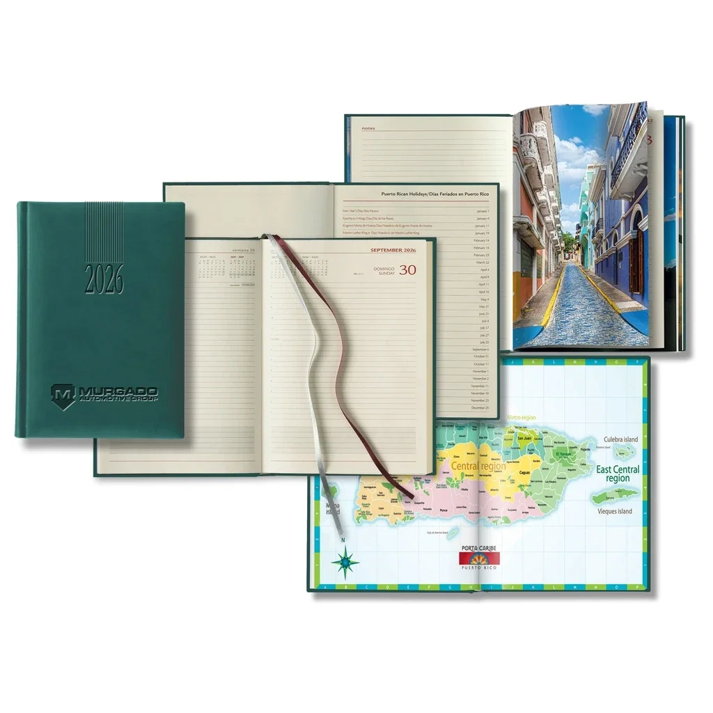 Castelli Tucson Puerto Rico Daily Medio Diary — Jacket Color: Green — view 4