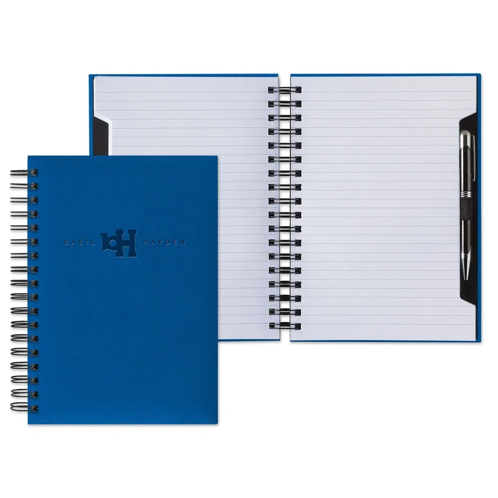 Imprinted Tucson Scribe Wire Journal — Jacket Color: Blue — view 3