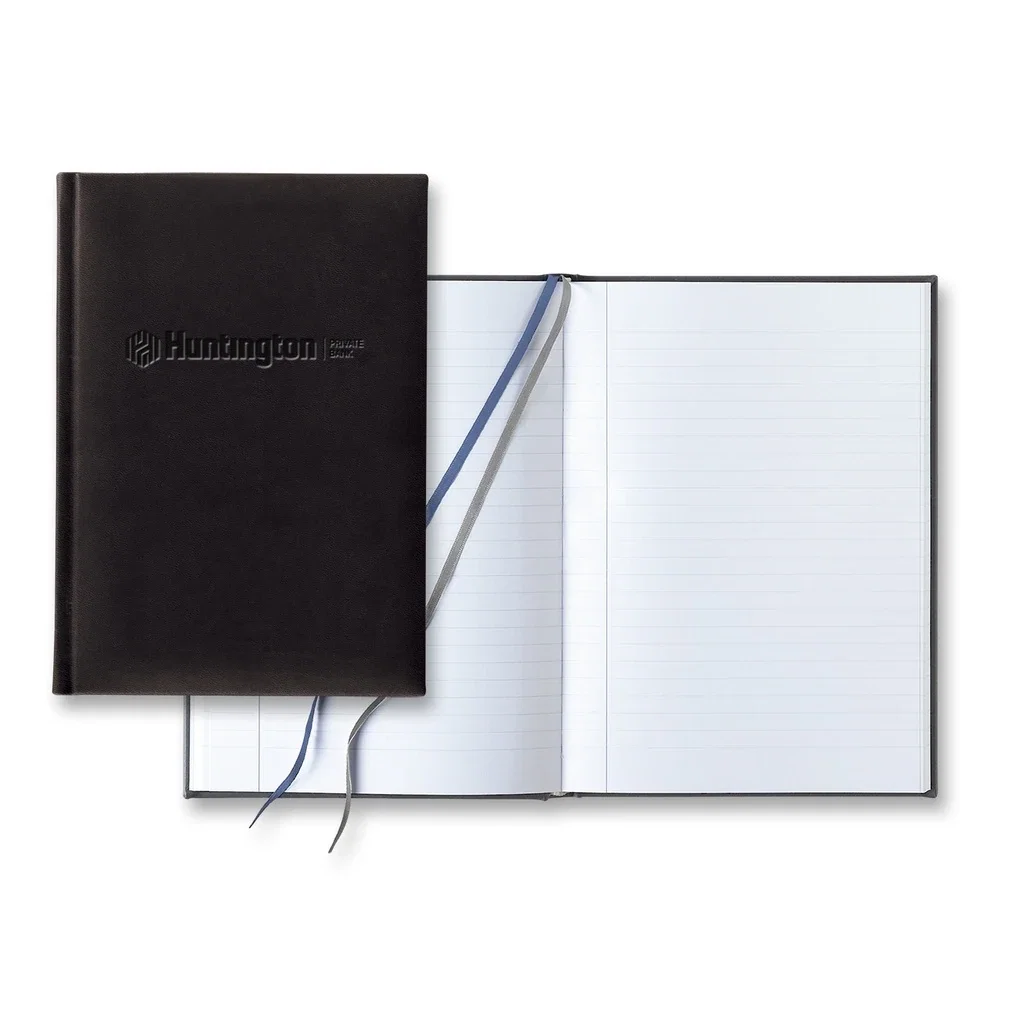 Castelli Tucson Slim Grande Lined White Page Journal — Jacket Color: Black