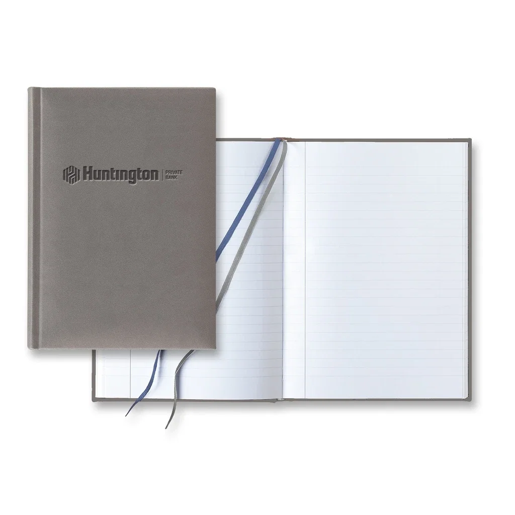Castelli Tucson Slim Grande Lined White Page Journal — Jacket Color: Gray — view 2