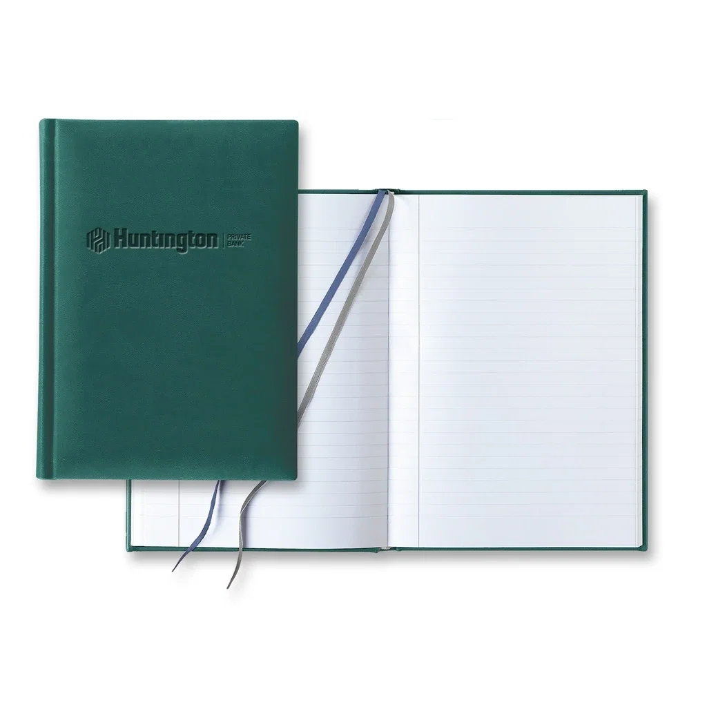 Castelli Tucson Slim Grande Lined White Page Journal — Jacket Color: Green — view 3