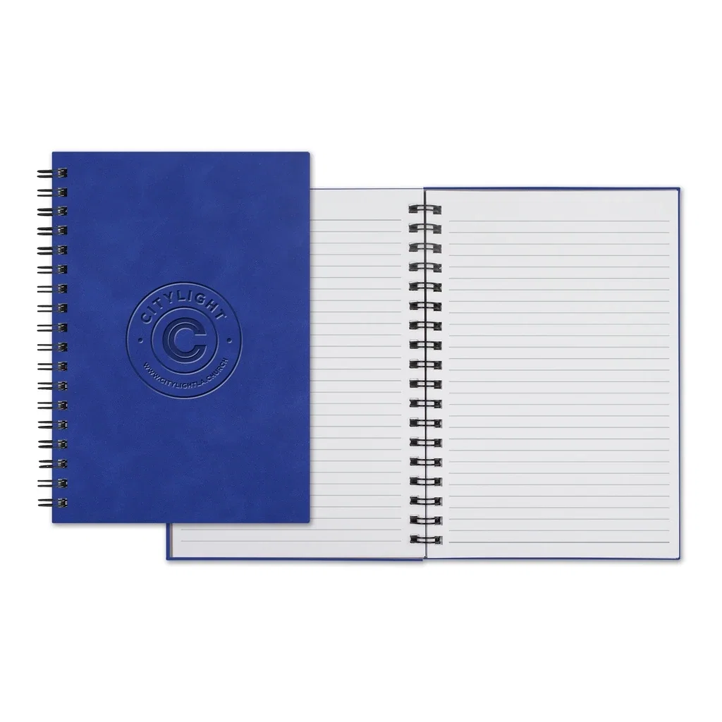 Castelli WireO Chia Grande White Lined Pg Journal — Jacket Color: China Blue — view 3