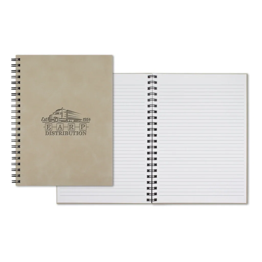 Castelli WireO Chia Grande XL White Lined Pg Journal — Jacket Color: Sand