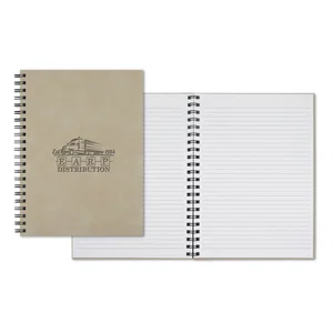 Castelli Chia Grande XL Wire-O Journal, 8" x 11" Polyurethane with 160 Pages, Foil-Stamped