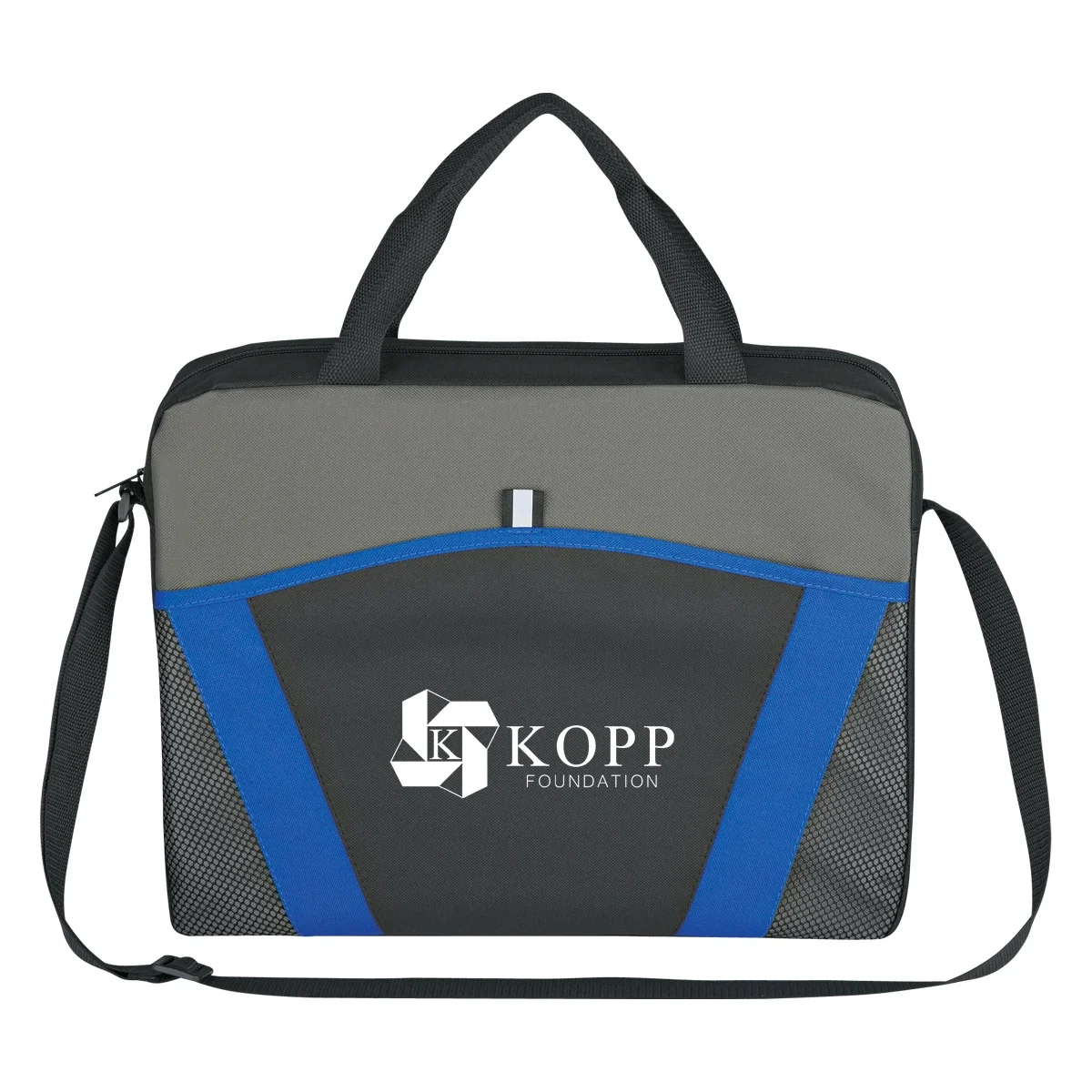 Royal blue version shown from the front
