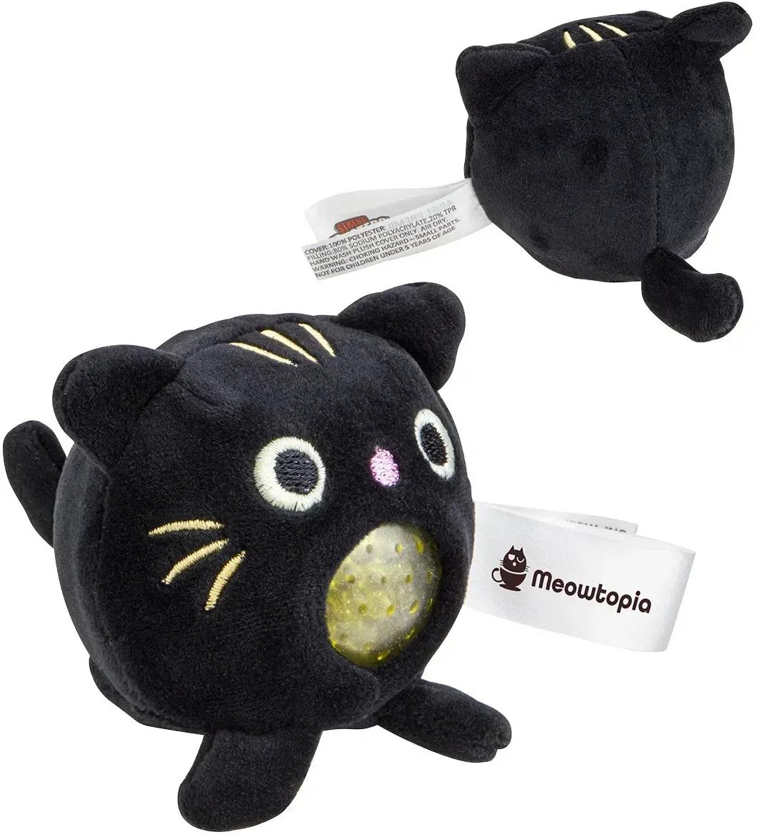 Stress Busters custom branded plush stress reliever with a soft squishy cover