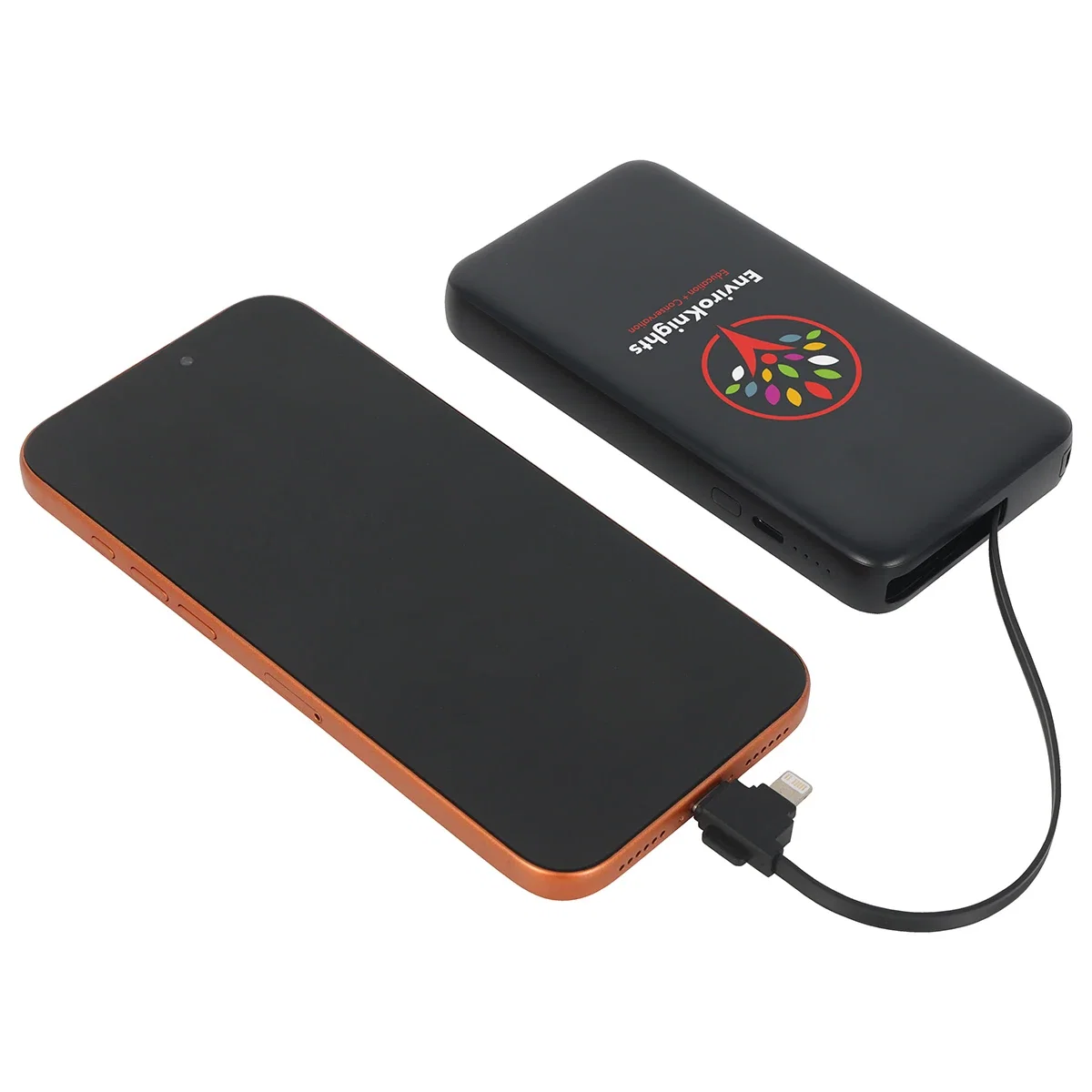 Side profile of the Cavalier 20W PD Power Bank highlighting its slim housing
