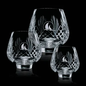 24% Lead Crystal Bowl with Small Monogram Panel