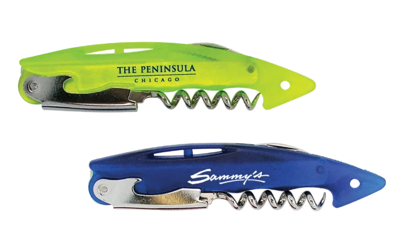 Celebration Foil-Cutter Corkscrew. ABS plastic foil-cutter corkscrew wine tool for winery giveaways