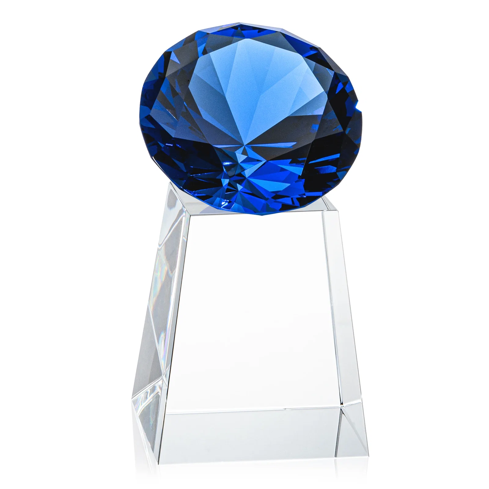 Promotional Optical Crystal Gemstone Award with 1.5 x 2 Inch Compact Panel, with your logo for safety achievement programs