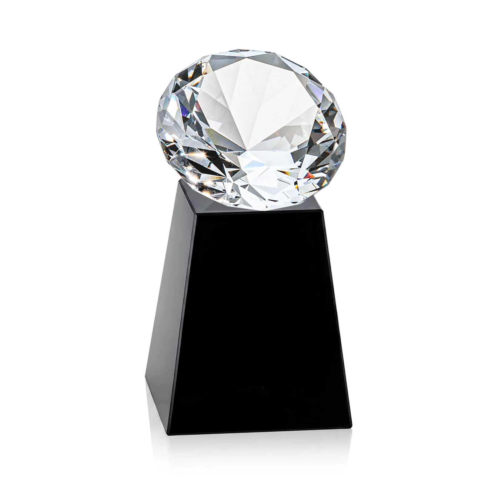 Promotional Optical Crystal Gemstone Award with 1.5 x 2 Inch Compact Panel, with your logo for volunteer appreciation