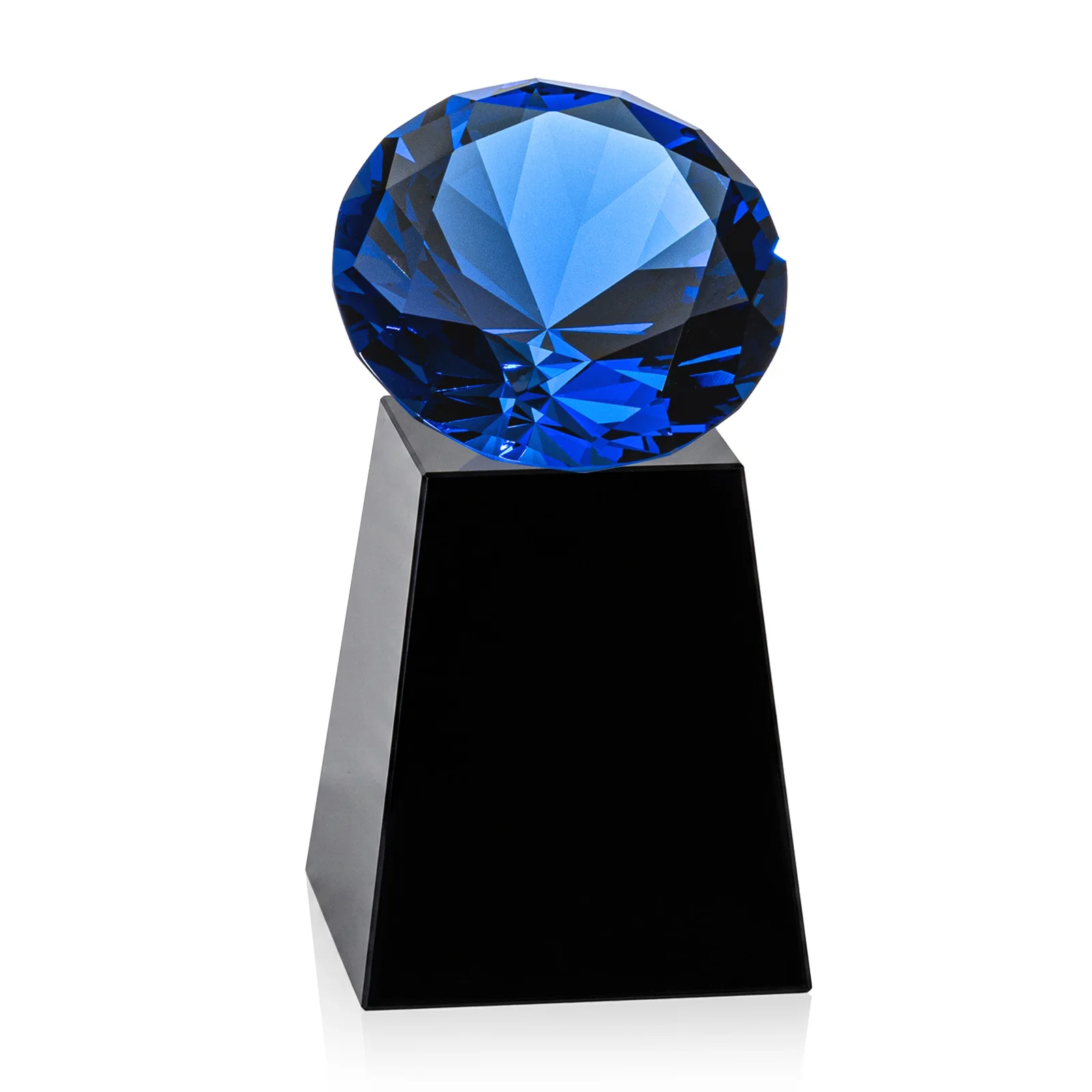 Branded Optical Crystal Gemstone Award with 1.5 x 2 Inch Compact Panel, with your logo for dealer and partner awards