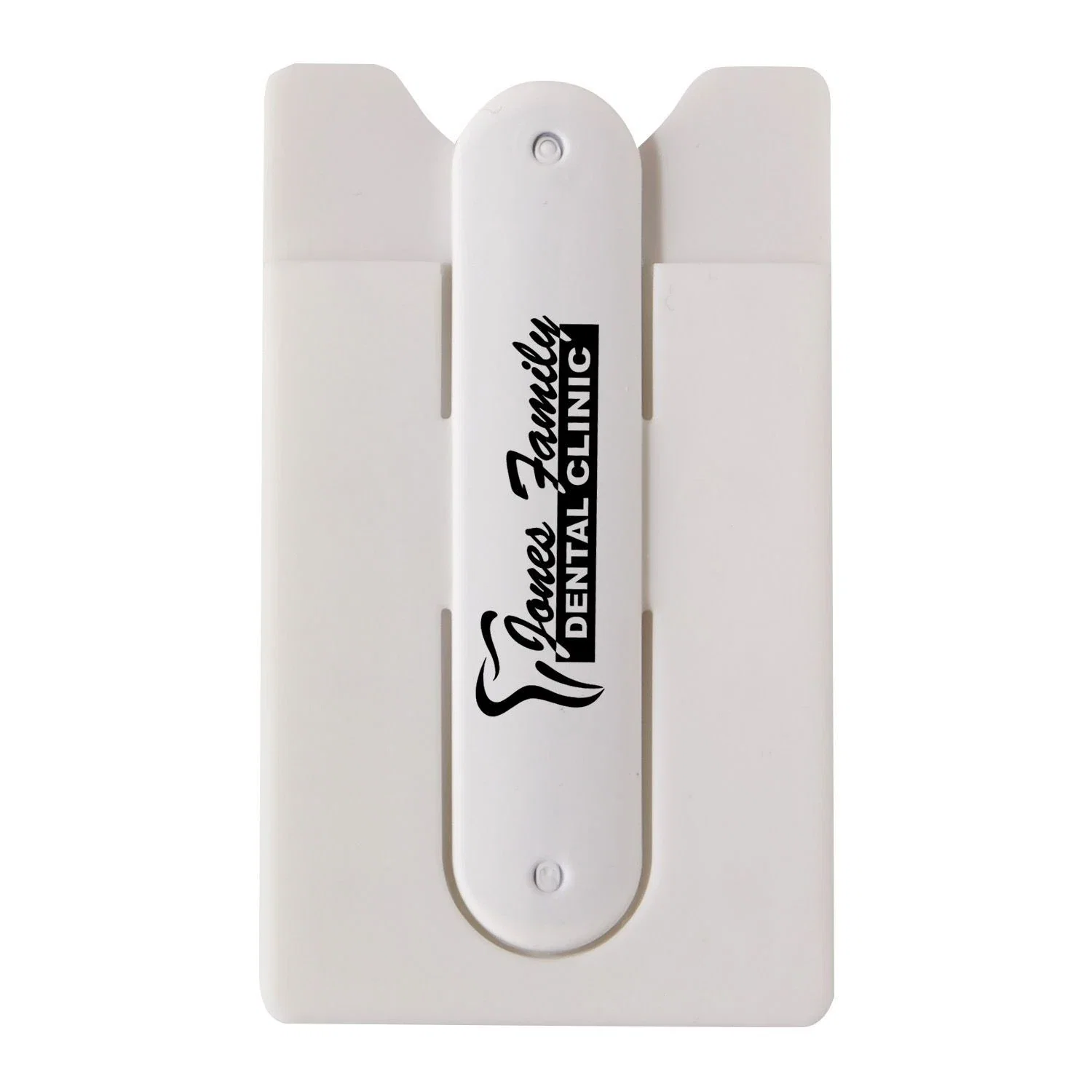 Logo Cell Phone Stand and Wallet — White — view 4