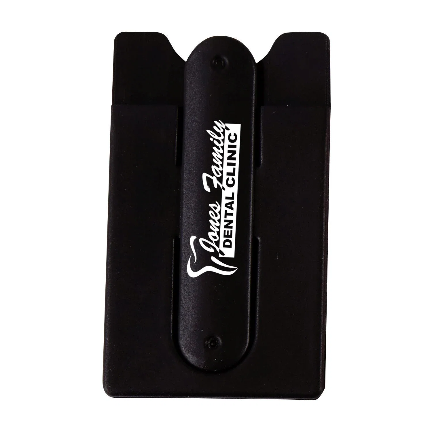 Logo Cell Phone Stand and Wallet — Black — view 6