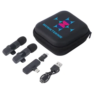 Center Stage Portable Wireless Lavalier Microphone - Set of 2