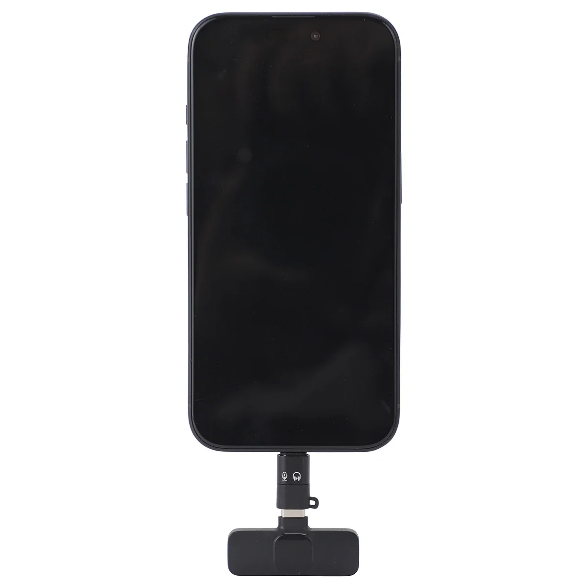 Center Stage Wireless Lavalier Microphone clipped to a shirt collar, in-use lifestyle shot