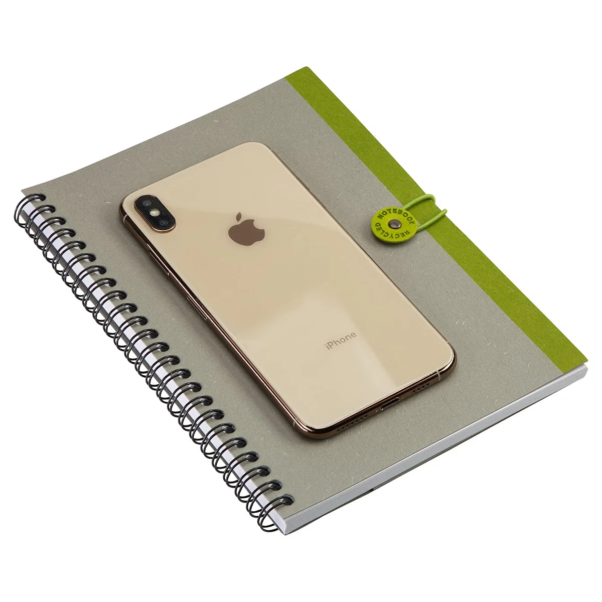 Open view of the Centrum Spiral Notebook showing the spiral binding and pages
