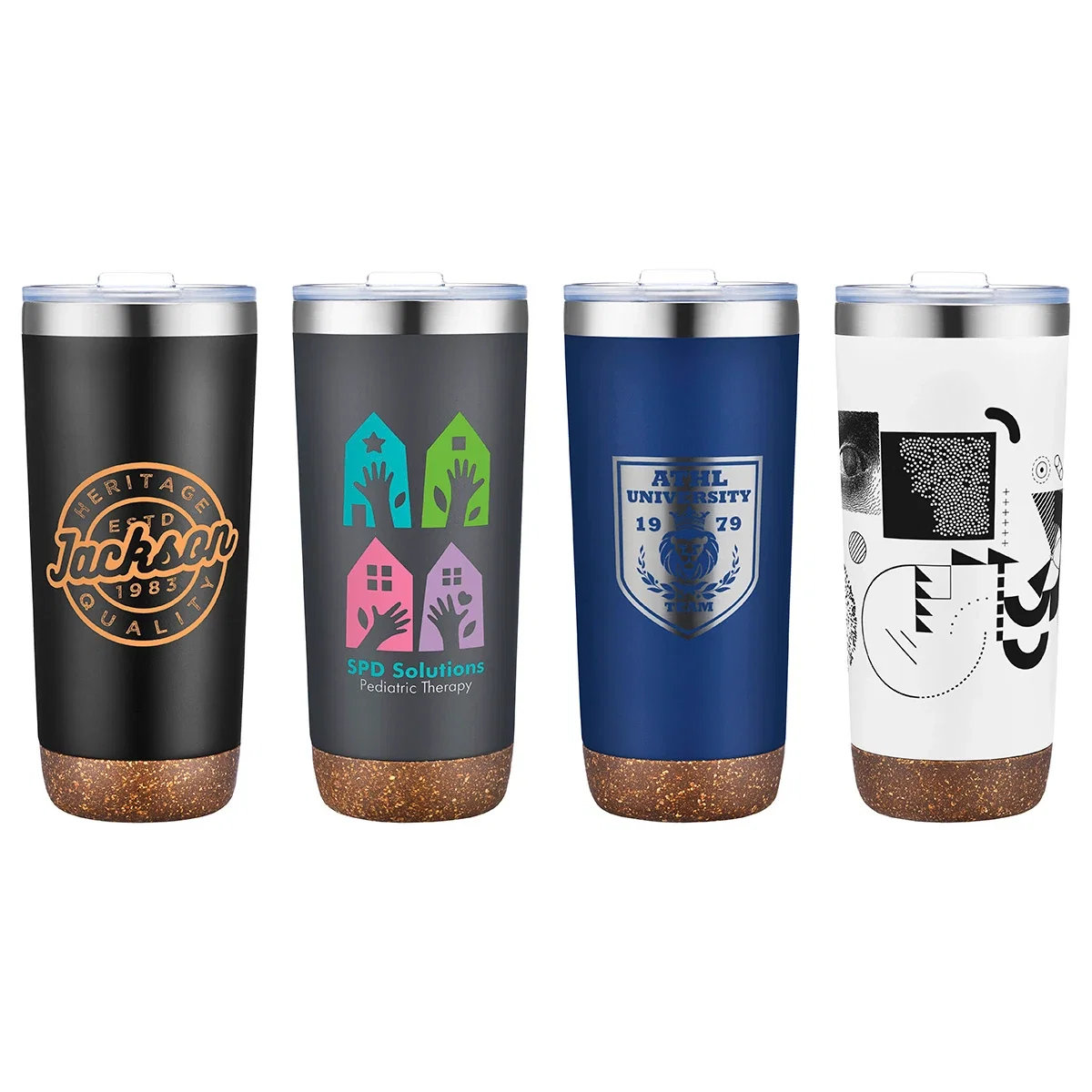 Promotional Cerano 22 oz cork base tumbler in an alternate color, custom logo drinkware