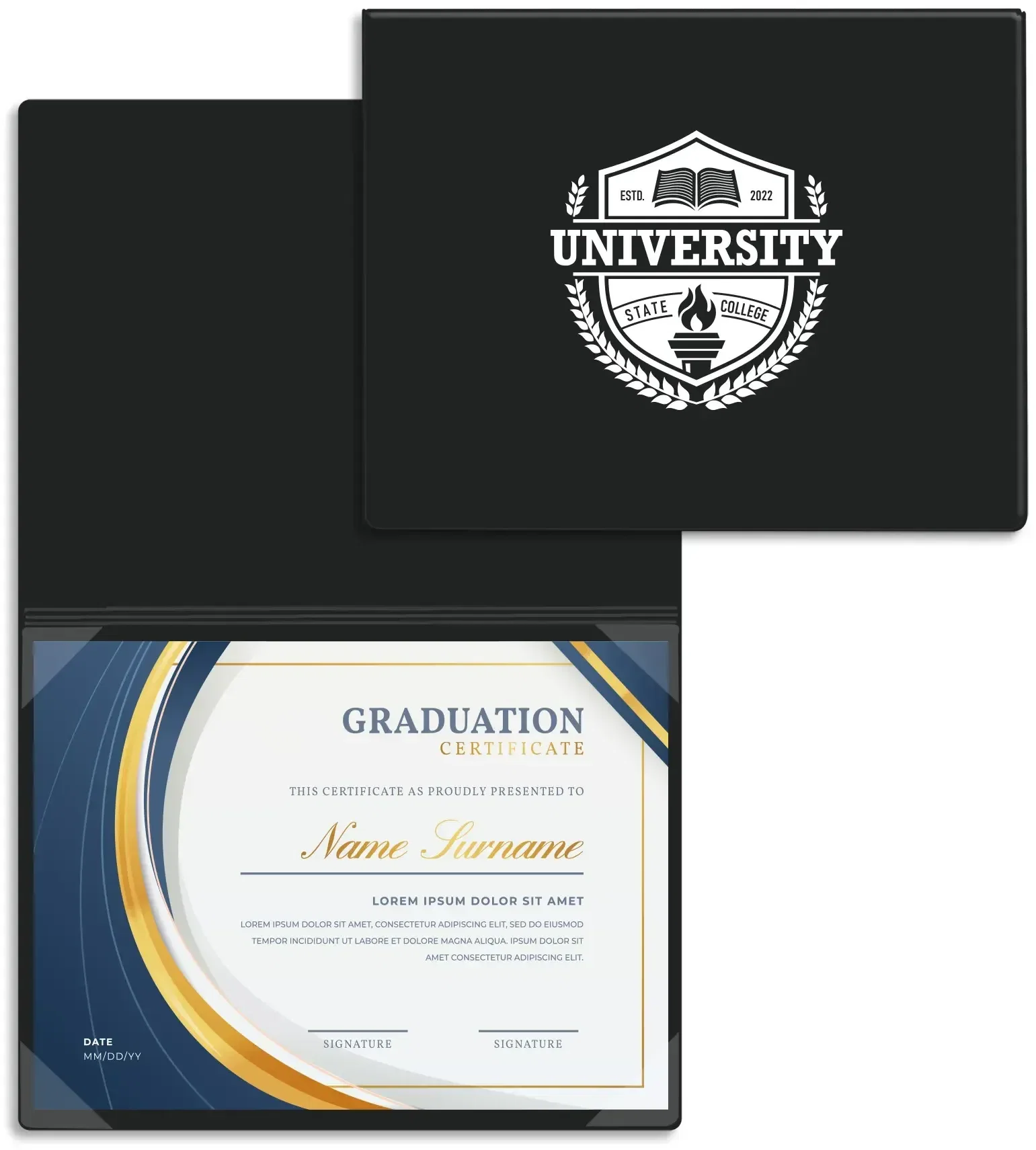 Custom 4-Corner Certificate Holders