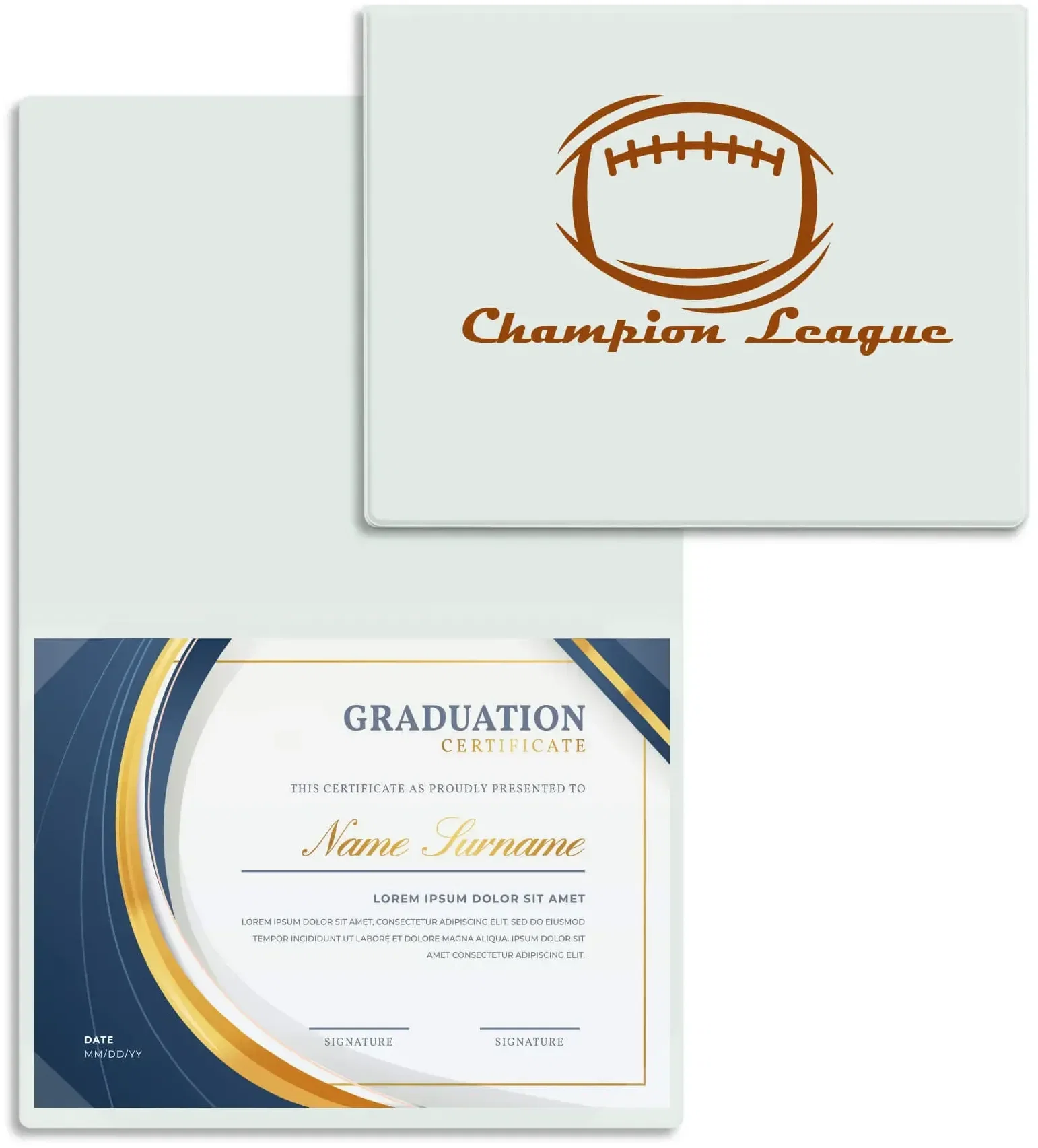 Custom 4-Corner Certificate Holders — view 2
