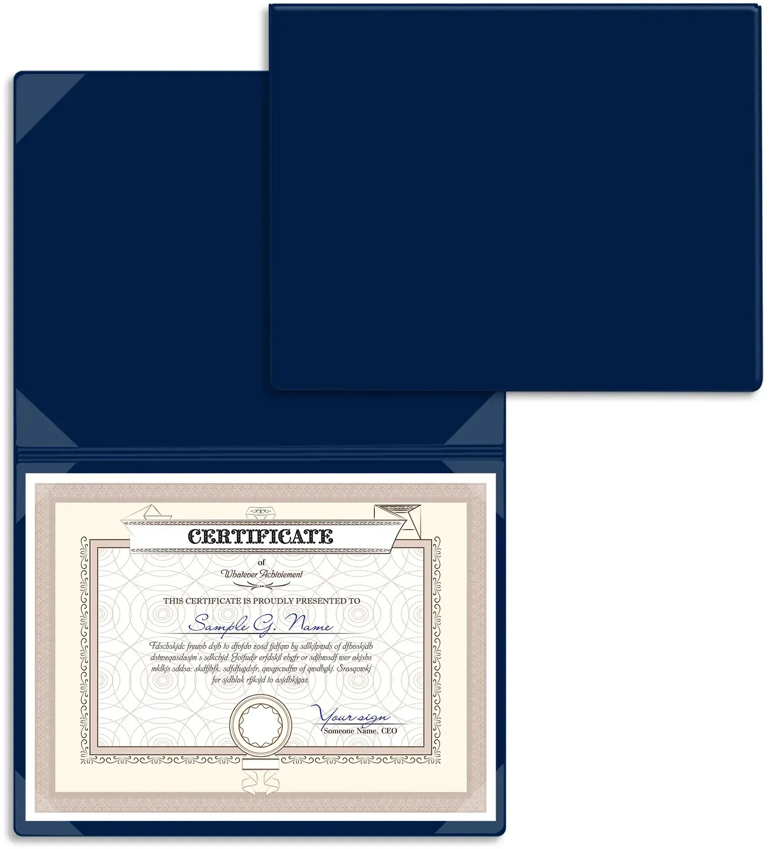 Custom/Branded Certificate/Diploma Holders (8 Corners) — view 4
