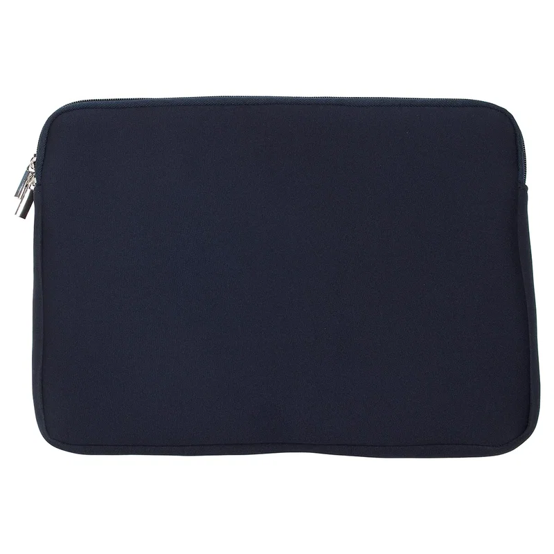 Custom Chalet Neoprene Laptop Sleeve shown open, interior view