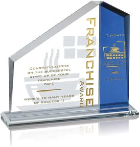 Blue or Grey Accent Starfire Award