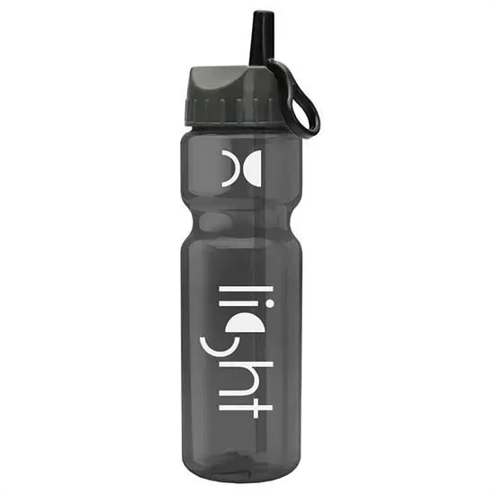 Champ Bottle with Ring-Straw Lid (28 oz.) — view 2