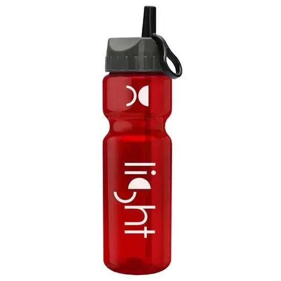 Champ Bottle with Ring-Straw Lid (28 oz.) — view 3