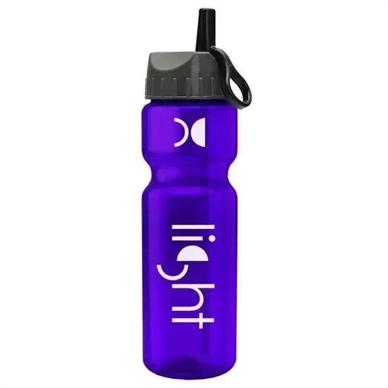 Champ Bottle with Ring-Straw Lid (28 oz.) — view 5