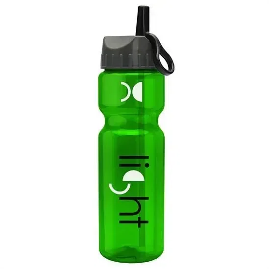 Champ Bottle with Ring-Straw Lid (28 oz.) — view 8