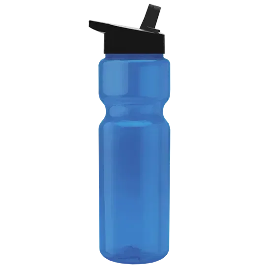Custom Branded 28 oz. Transparent Bottle - Flip Straw Lid — view 12