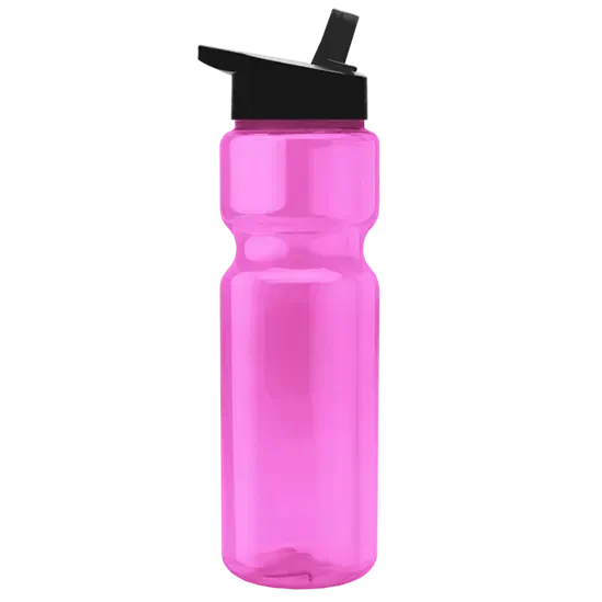 Custom Branded 28 oz. Transparent Bottle - Flip Straw Lid — view 17