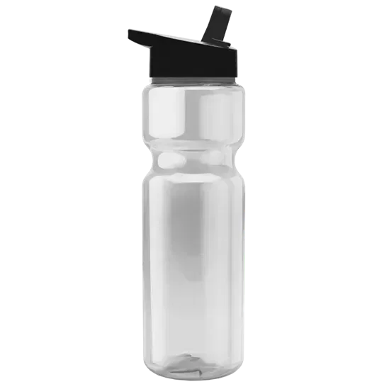 Custom Branded 28 oz. Transparent Bottle - Flip Straw Lid — view 19