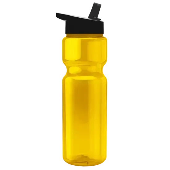 Custom Branded 28 oz. Transparent Bottle - Flip Straw Lid — view 5