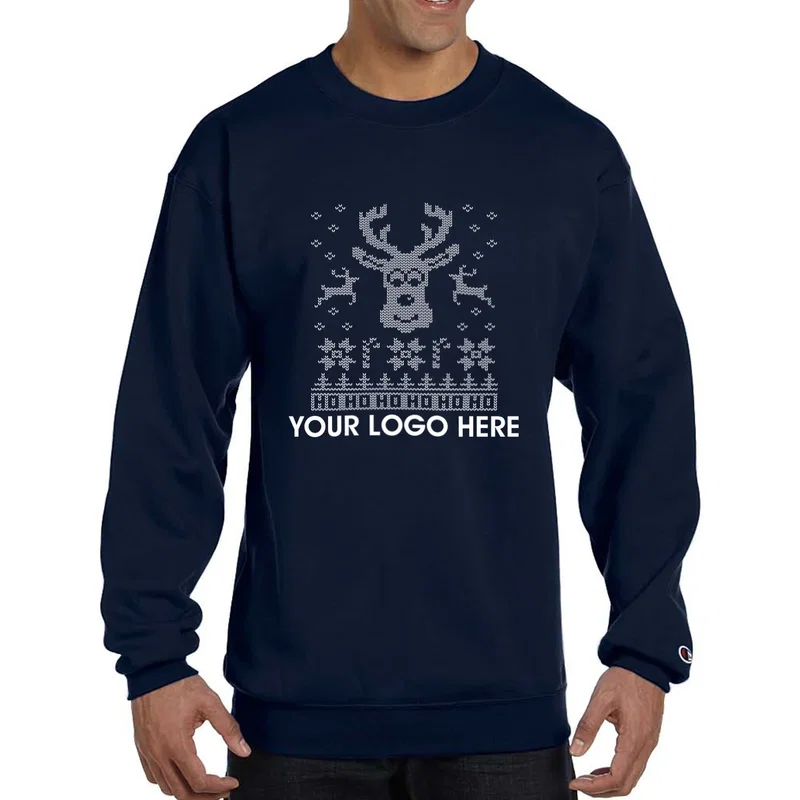 Champion® Double Dry Eco® Crewneck "Ugly Sweater" Sweatshirt — view 10