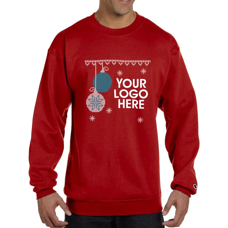 Champion® Double Dry Eco® Crewneck "Ugly Sweater" Sweatshirt — view 12