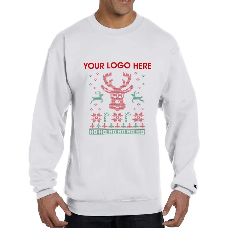 Champion® Double Dry Eco® Crewneck "Ugly Sweater" Sweatshirt — view 14