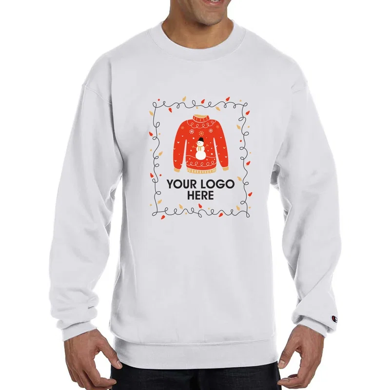 Champion® Double Dry Eco® Crewneck "Ugly Sweater" Sweatshirt — view 15