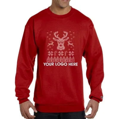 Royal blue sweatshirt in a classic crewneck silhouette